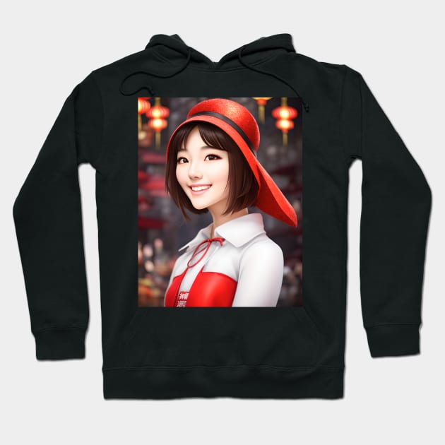 Portrait of a Chinese Woman Hoodie by Fantasyscape